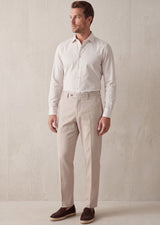 White - Beige Long Sleeve Shirt