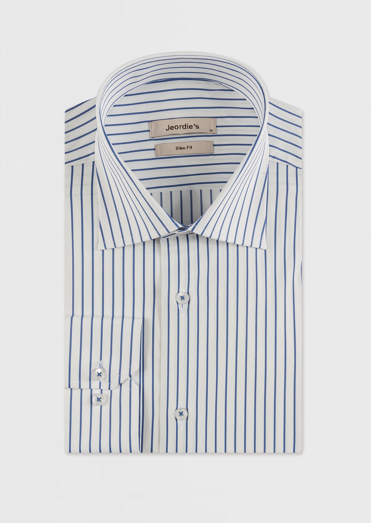 White - Navy Long Sleeve Shirt