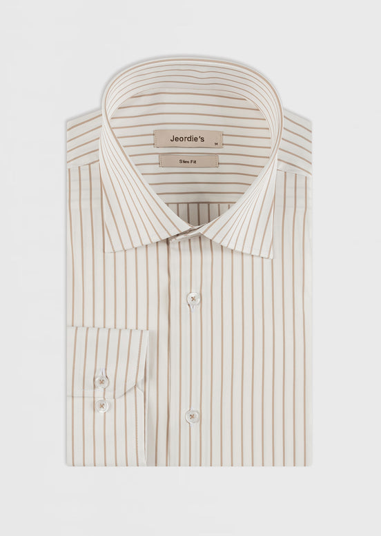 White - Beige Long Sleeve Shirt
