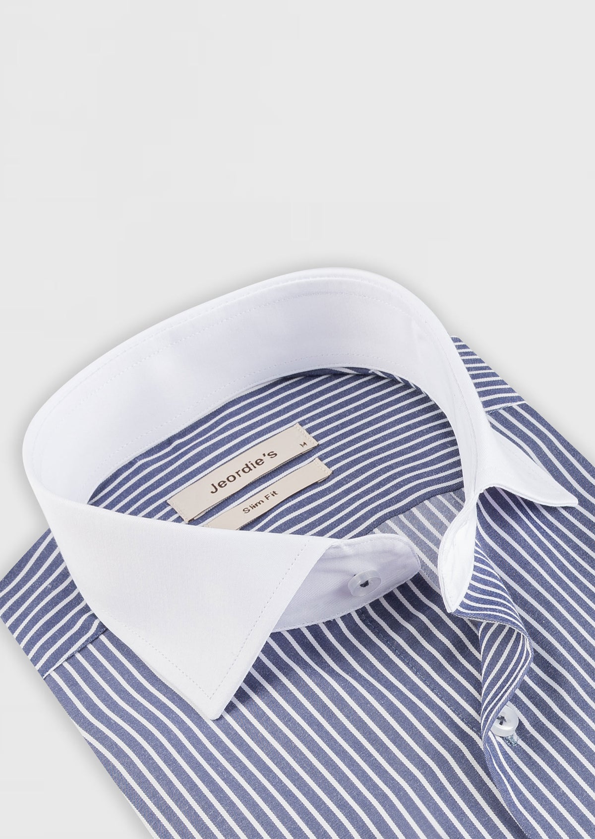 Navy - White Long Sleeve Shirt
