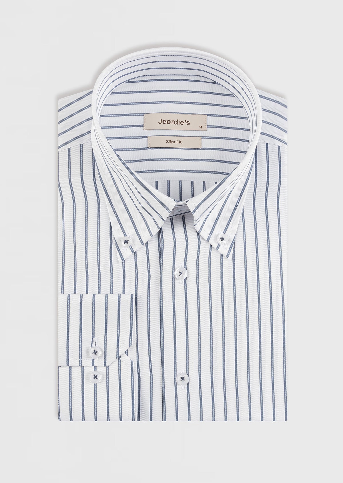 White - Navy Long Sleeve Shirt