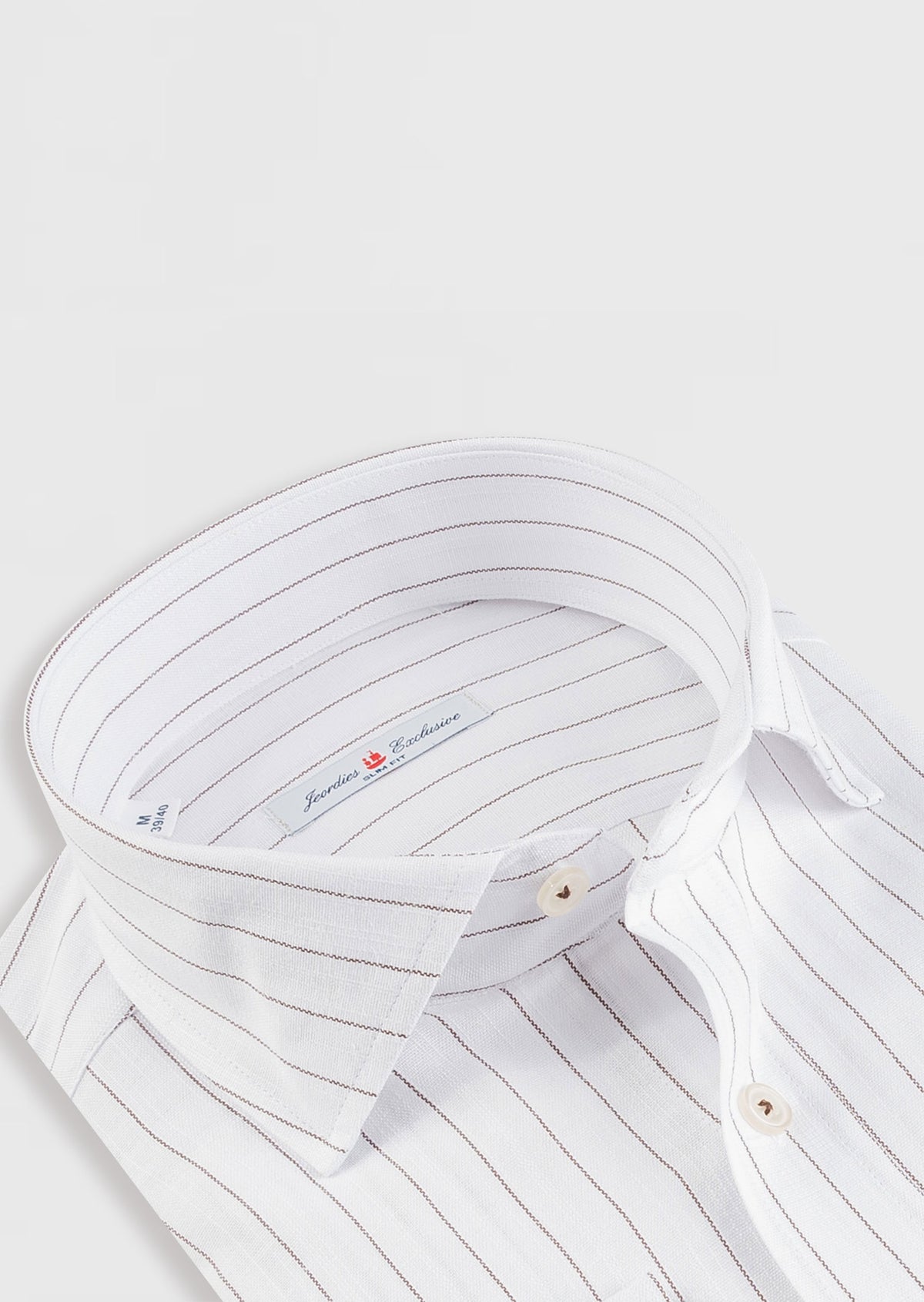 White - Brown Long Sleeve Shirt