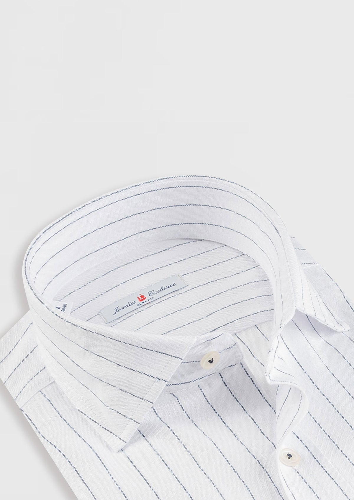 White - Navy Long Sleeve Shirt