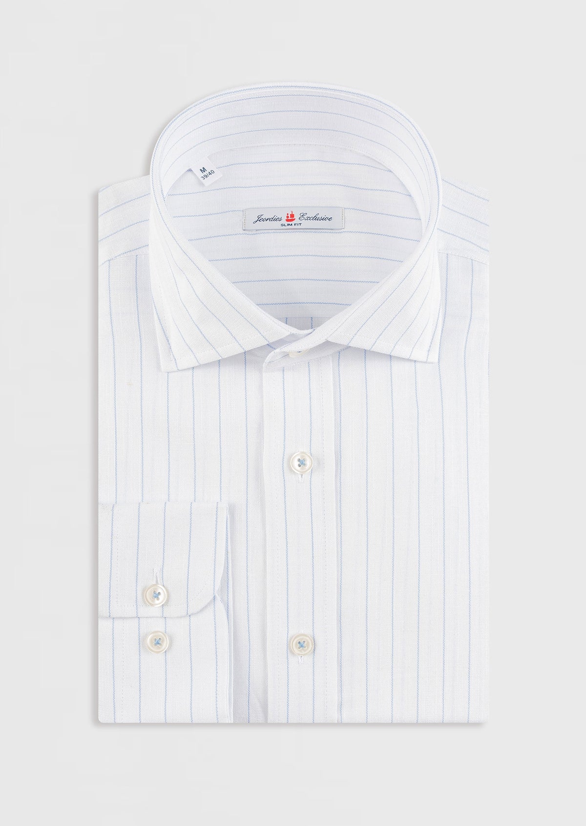 White - Blue Long Sleeve Shirt