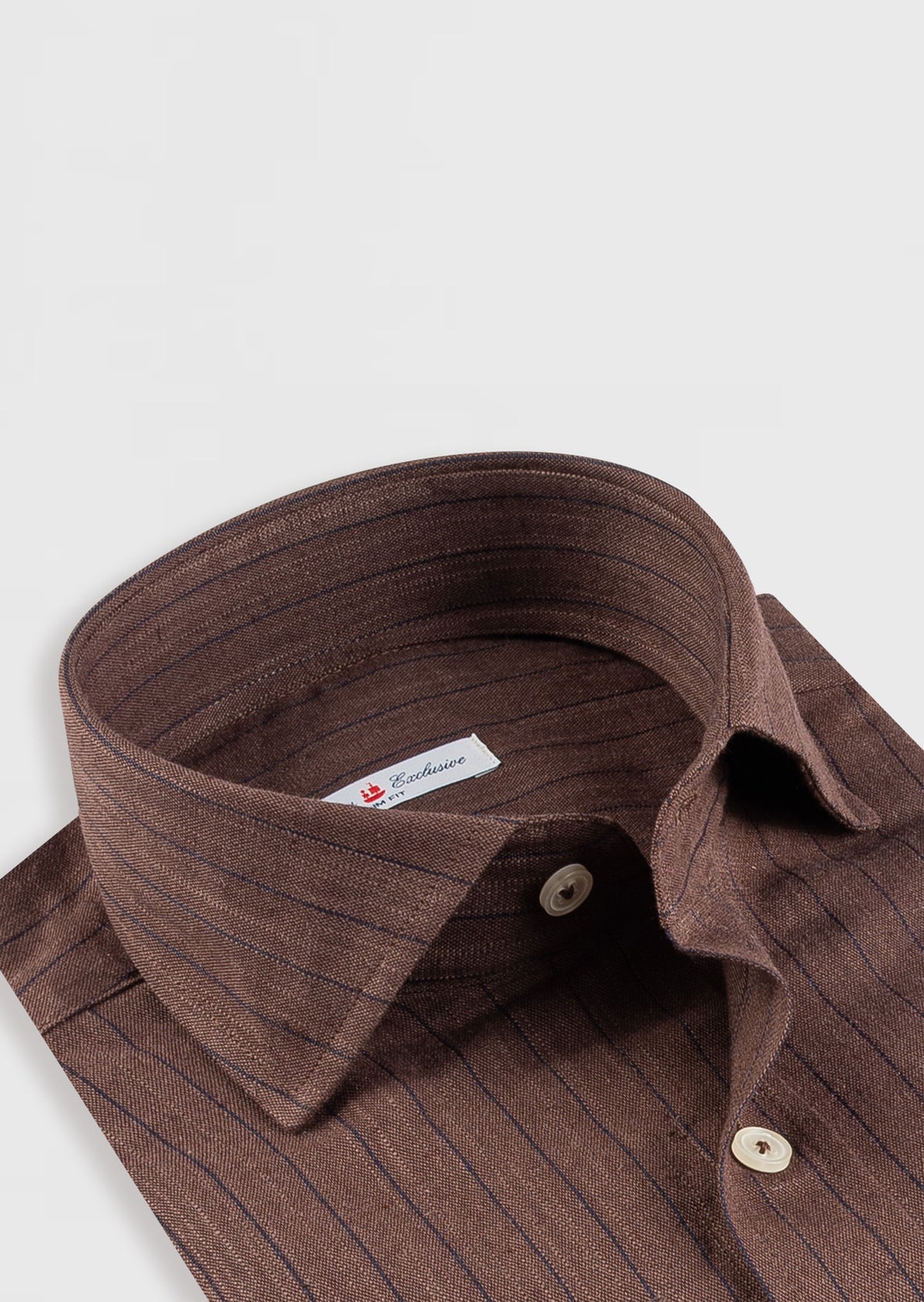 Brown - Navy Long Sleeve Shirt