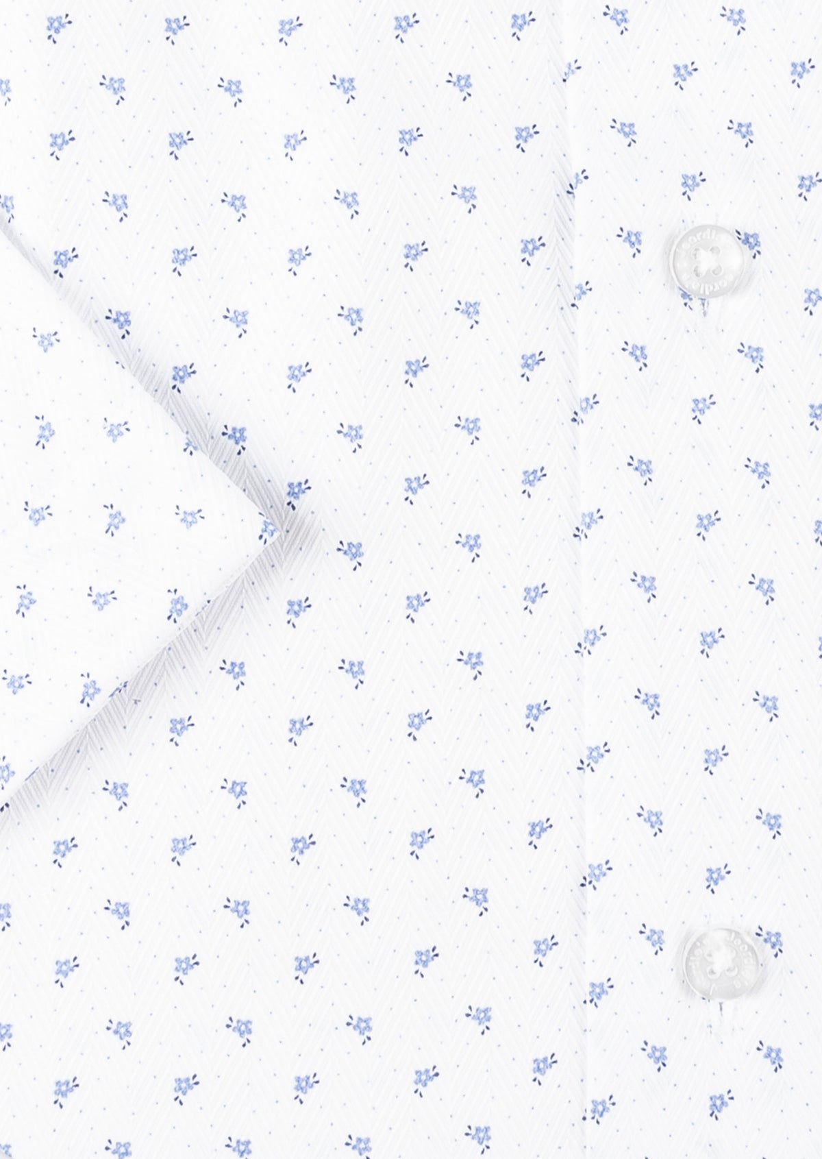 White - Blue Short Sleeve Shirt