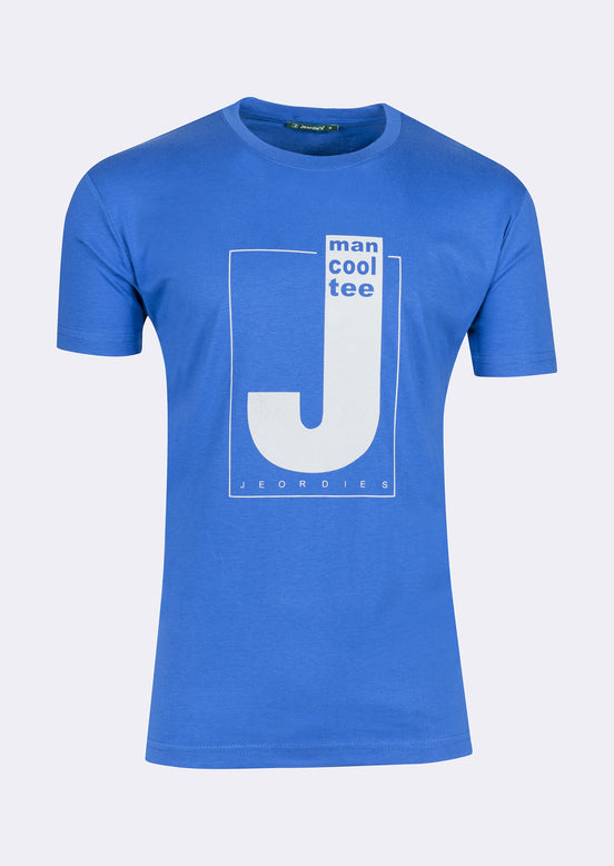 Sax Blue Crew Neck T-shirt