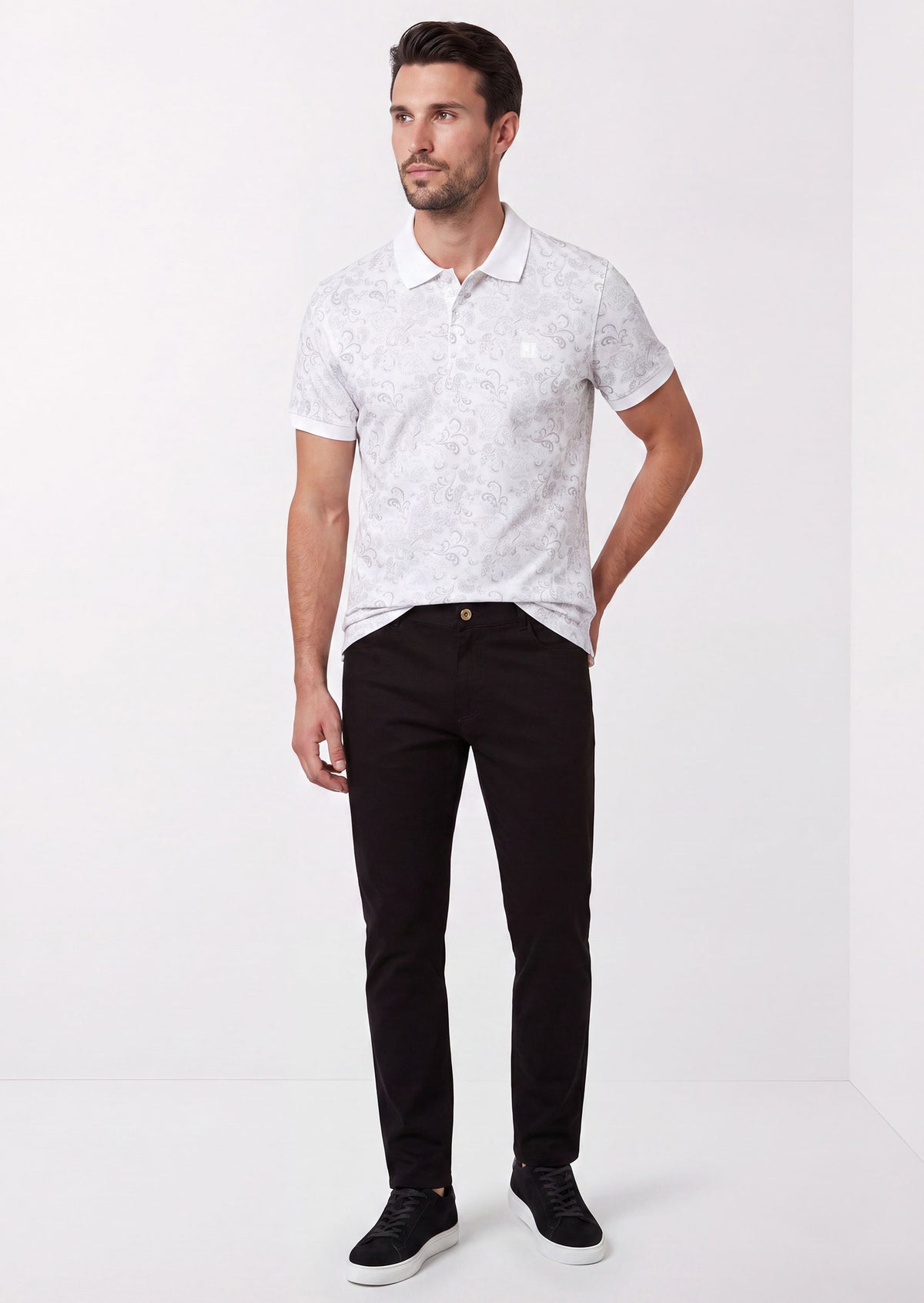 White Polo T-Shirt