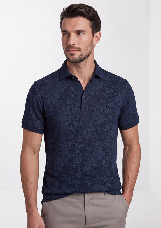 Navy Polo T-Shirt
