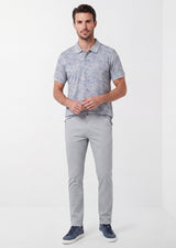 Grey Melange Polo T-Shirt