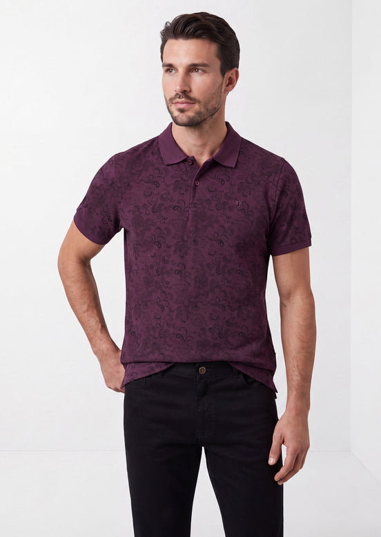 Dark Purple Polo T-Shirt