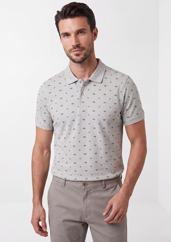Ice Grey Polo T-Shirt