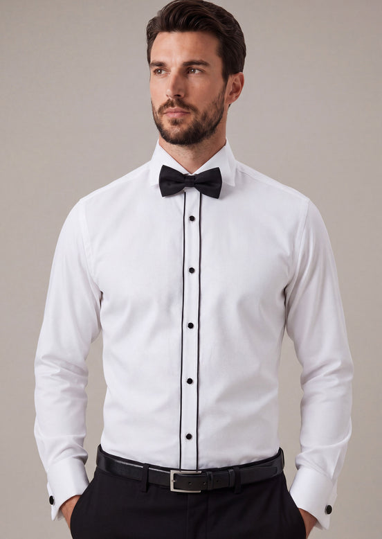 White Wing Collar Shirt