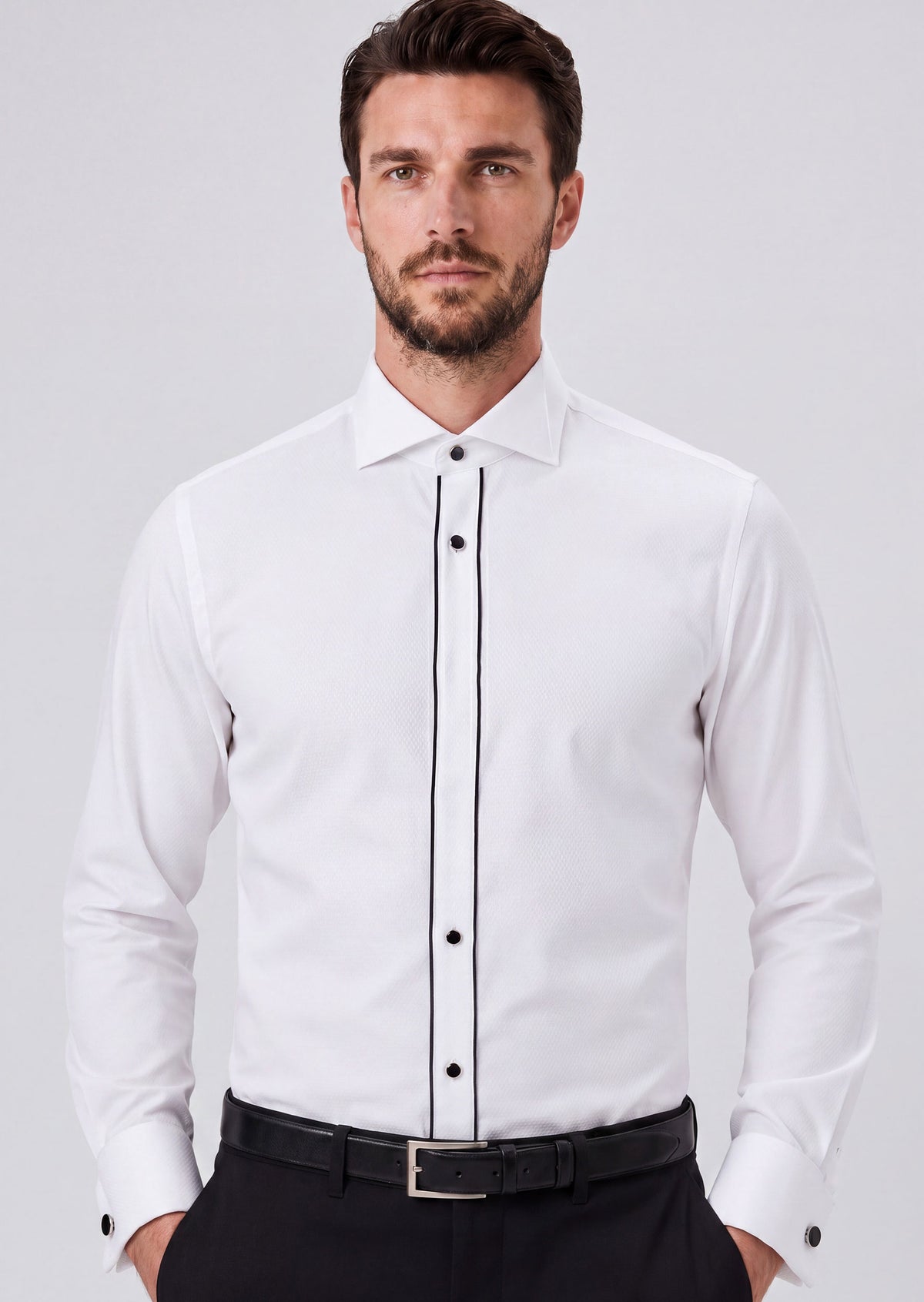 White Wing Collar Shirt