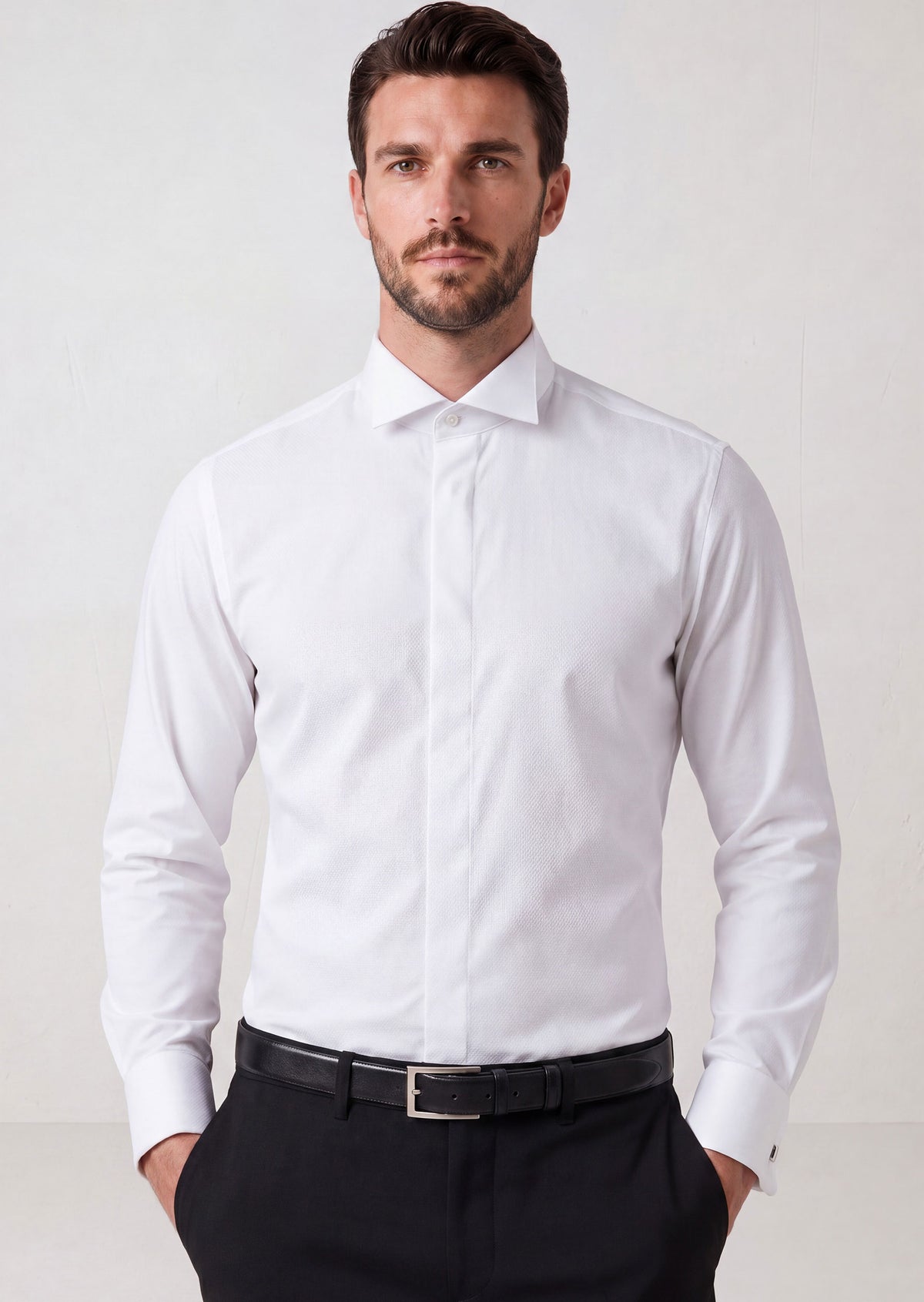 White Wing Collar Shirt