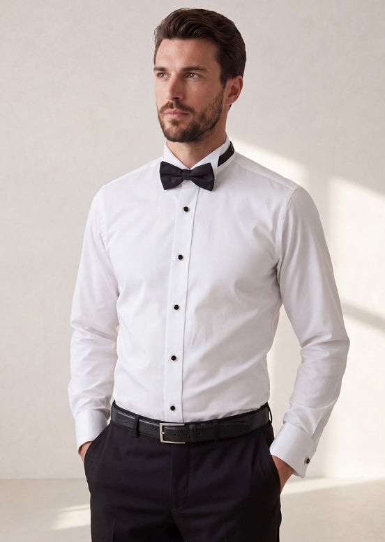 White Wing Collar Shirt