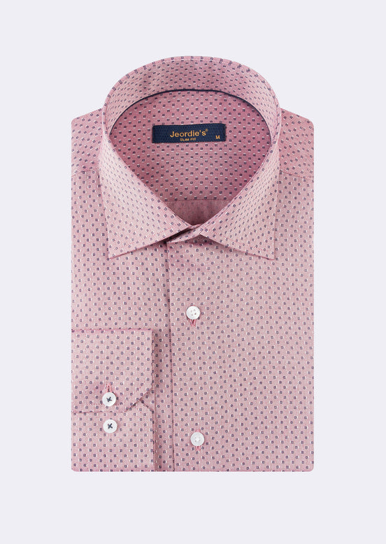 Burgundy - Navy Long Sleeve Shirt