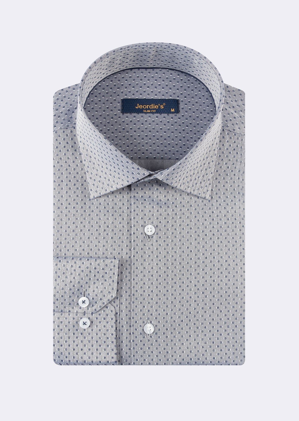 Grey - Navy Long Sleeve Shirt