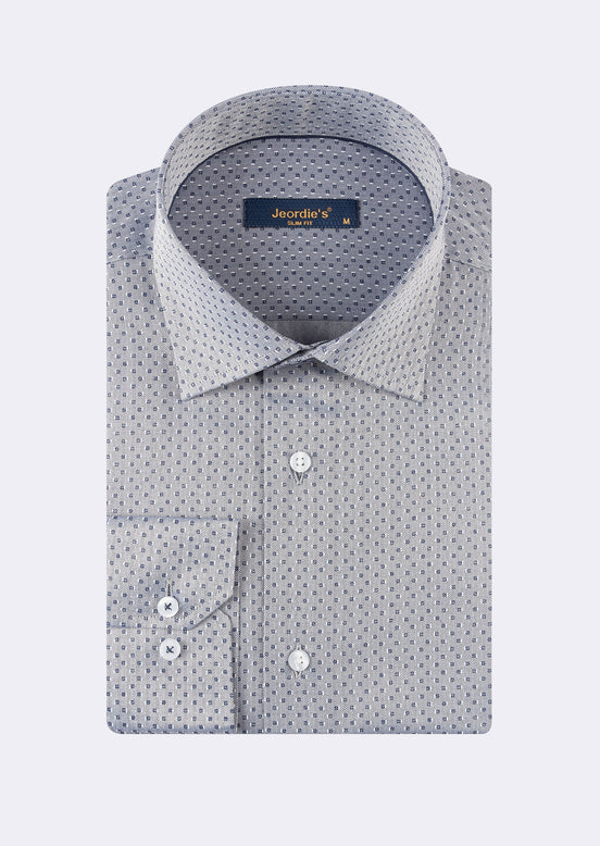 Grey - Navy Long Sleeve Shirt