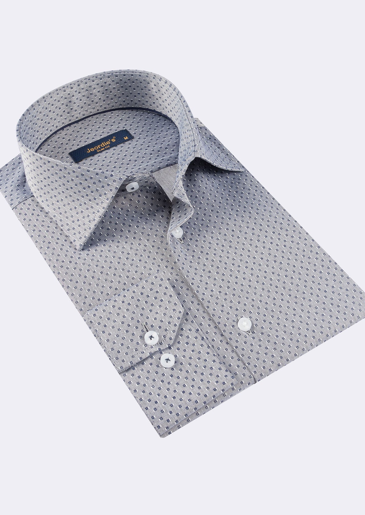 Grey - Navy Long Sleeve Shirt
