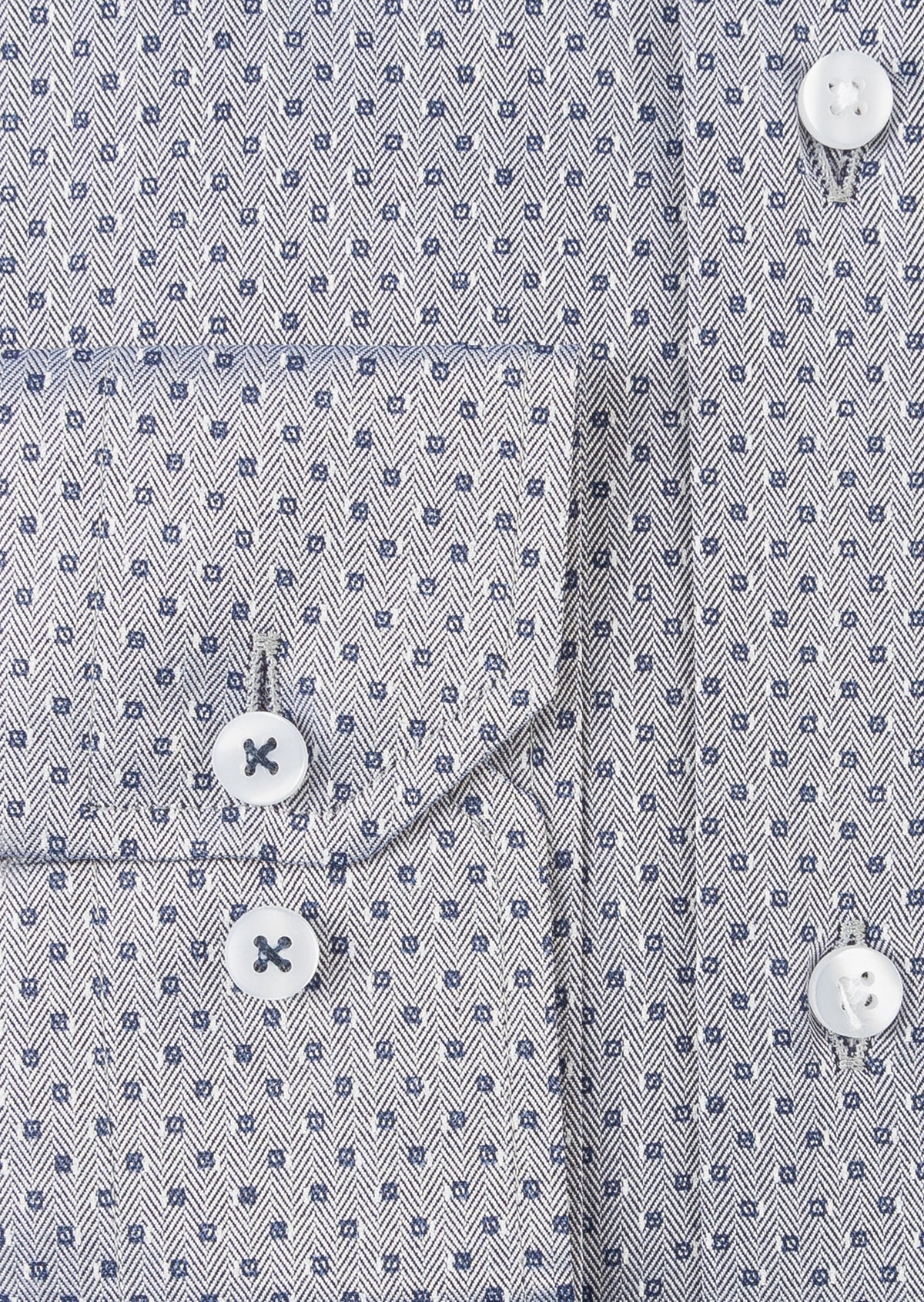 Grey - Navy Long Sleeve Shirt