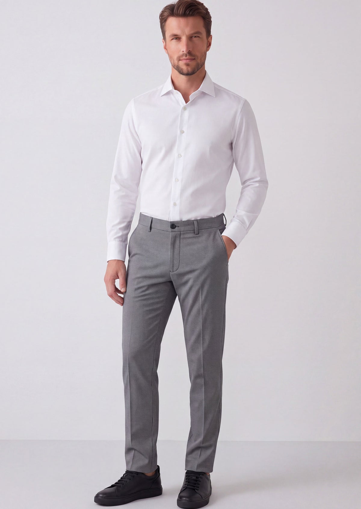 Grey Chino & Casual Pant