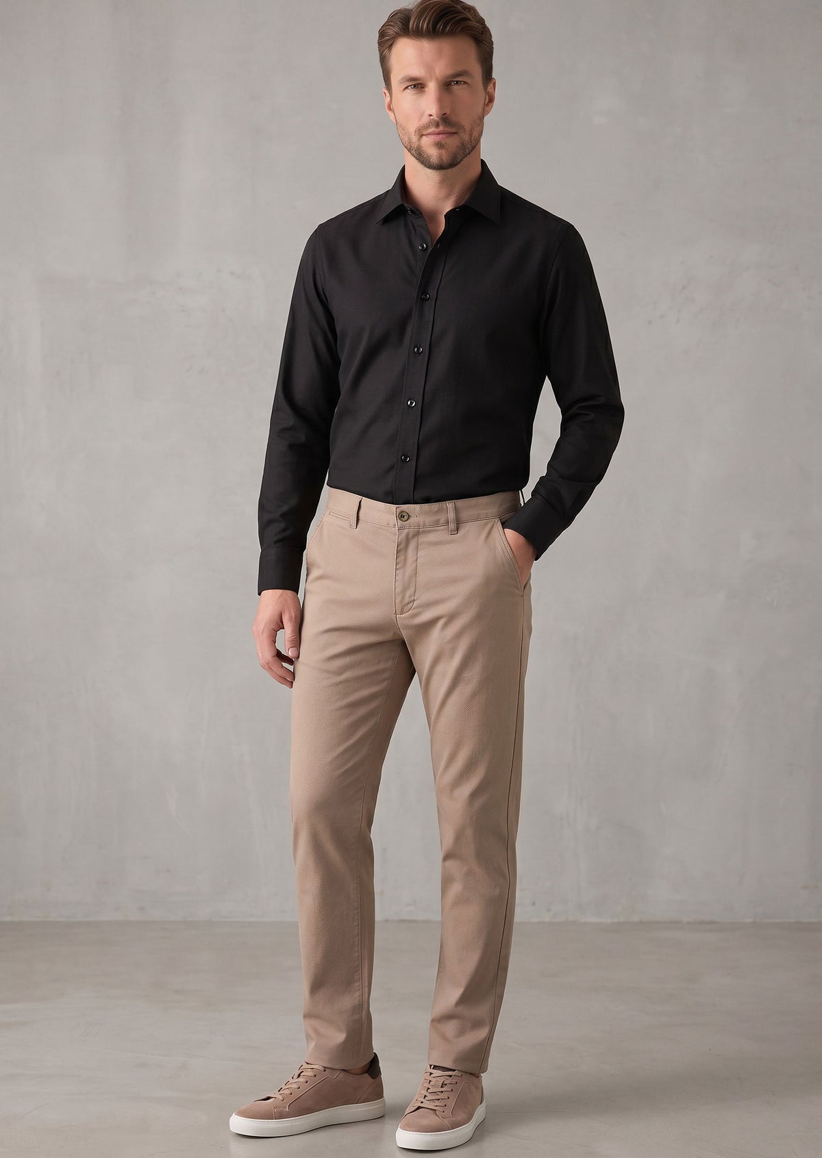 Black Plain Shirt