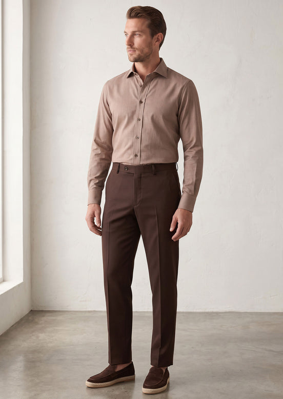 Brown Plain Shirt
