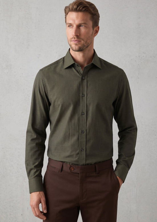 Khaki Plain Shirt