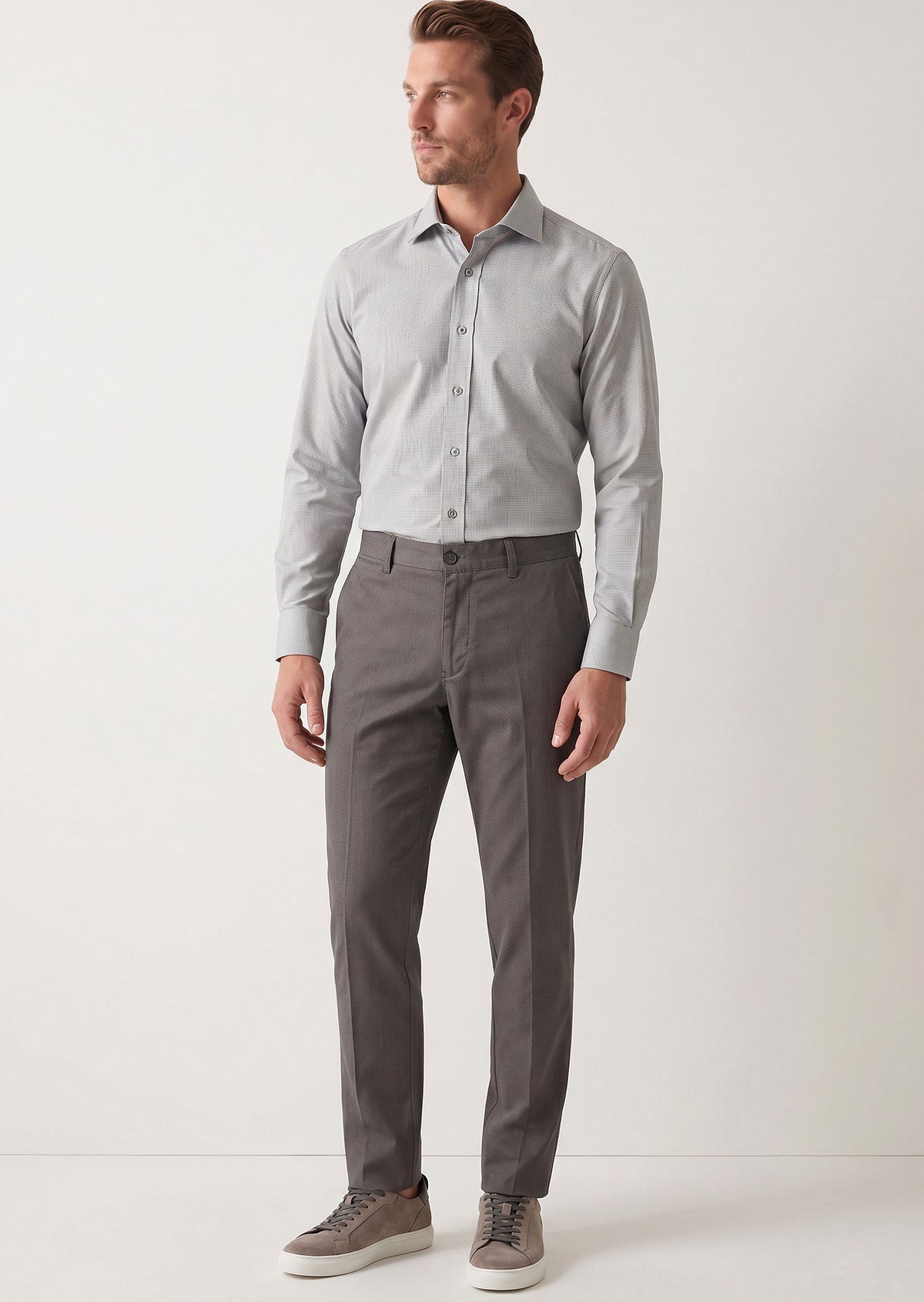 Grey Plain Shirt