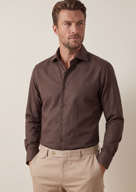 Brown Plain Shirt