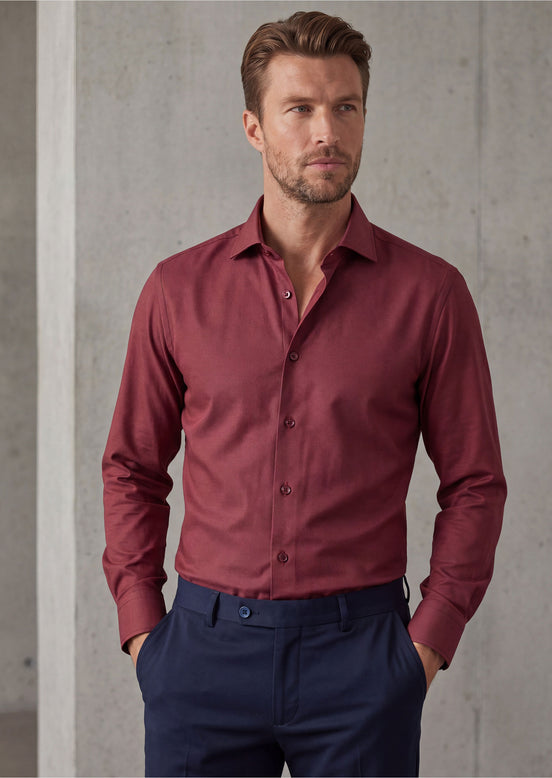Burgundy Plain Shirt
