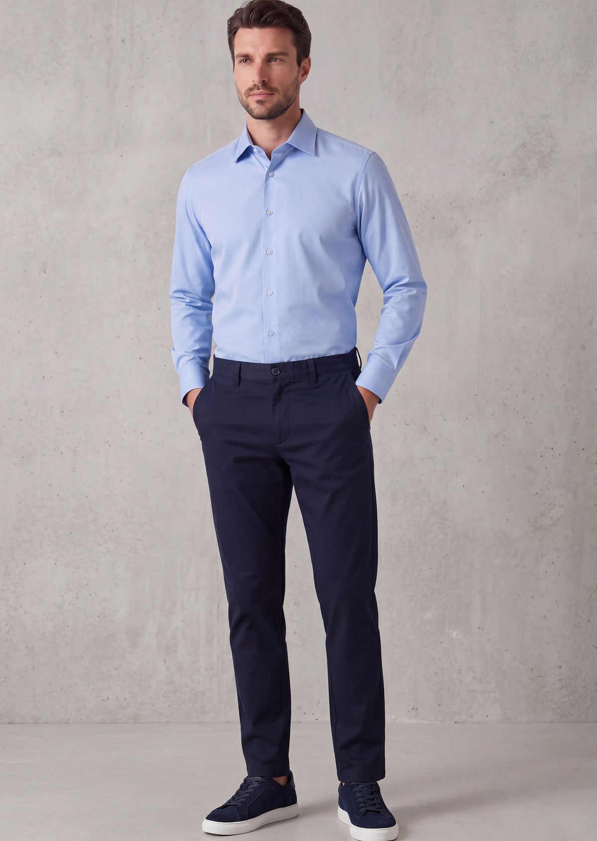 Dark Blue Long Sleeve Shirt