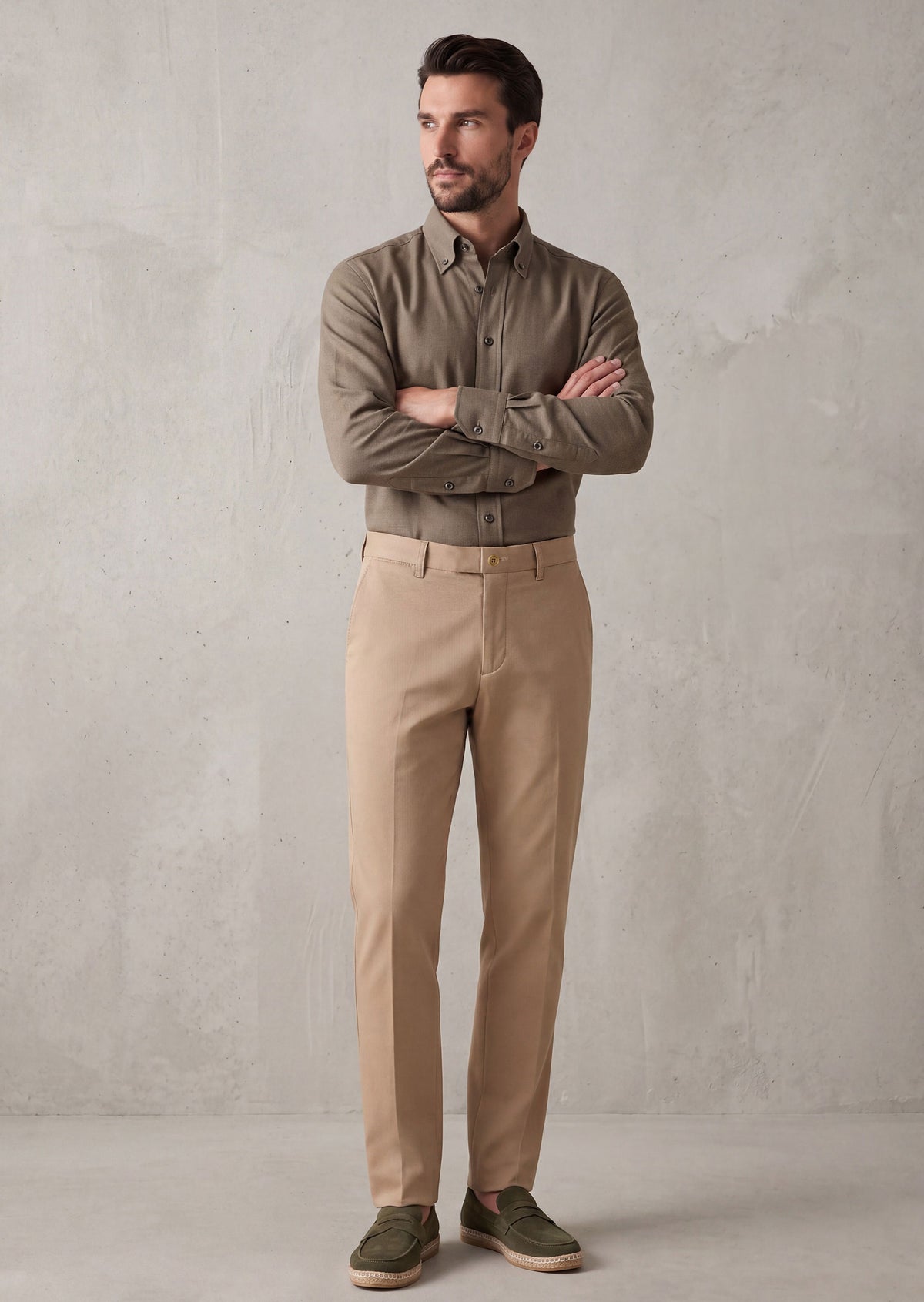 Khaki Long Sleeve Shirt