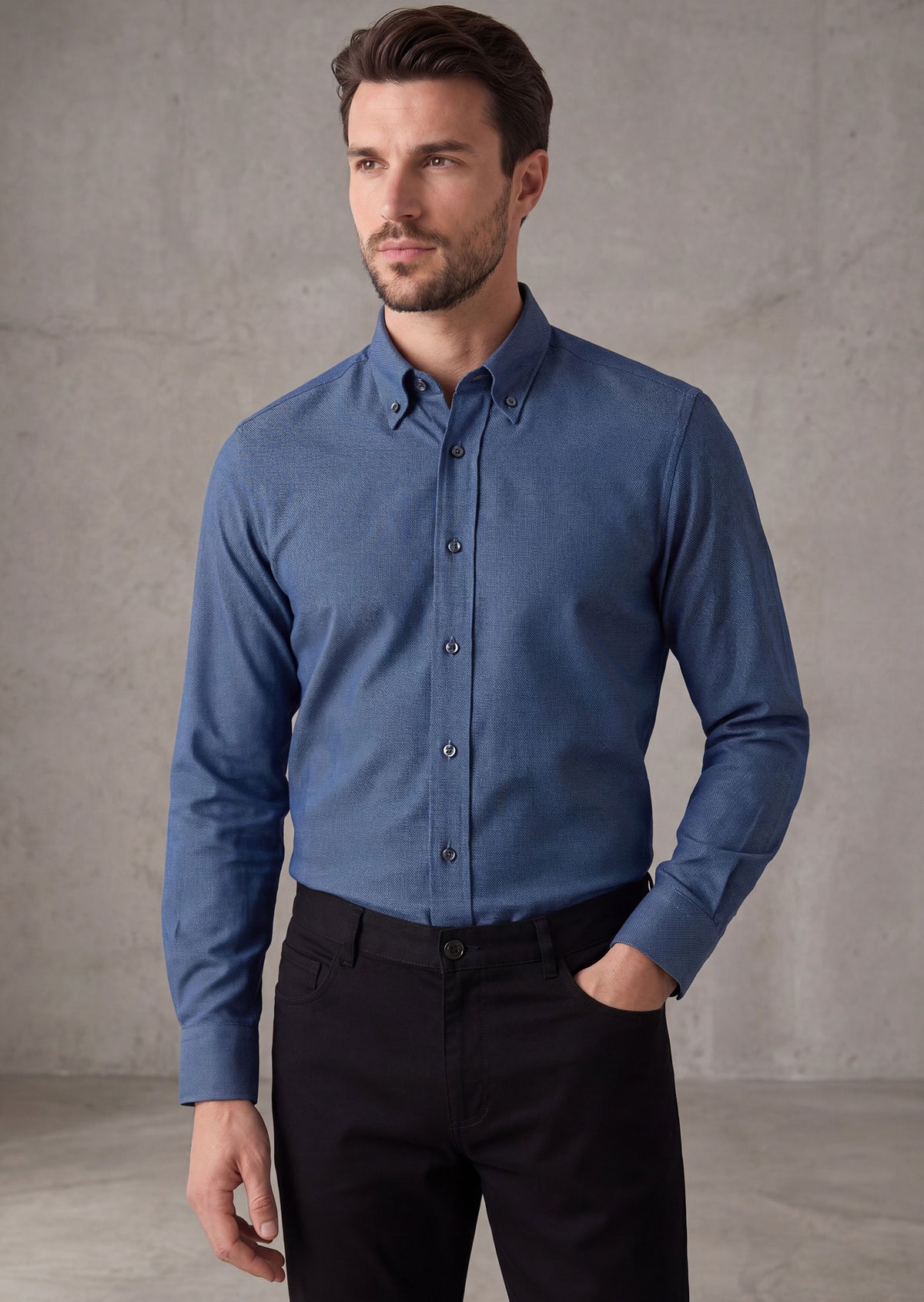 Indigo Long Sleeve Shirt