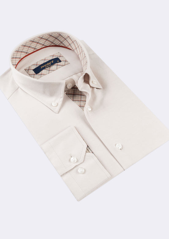 Cream Long Sleeve Shirt