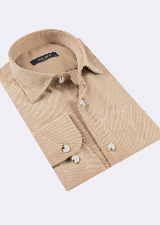Beige Long Sleeve Shirt