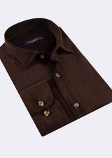Dark Brown Long Sleeve Shirt