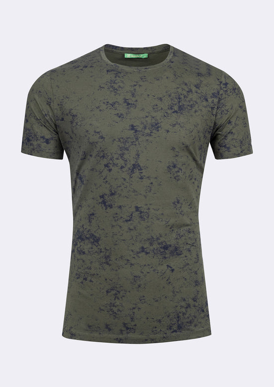 Khaki Crew Neck T-shirt