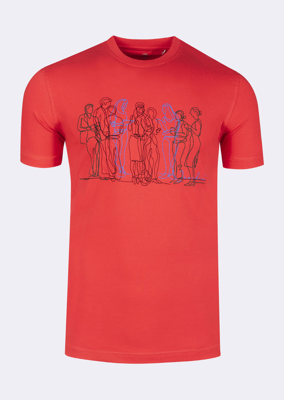 Red Crew Neck T-shirt