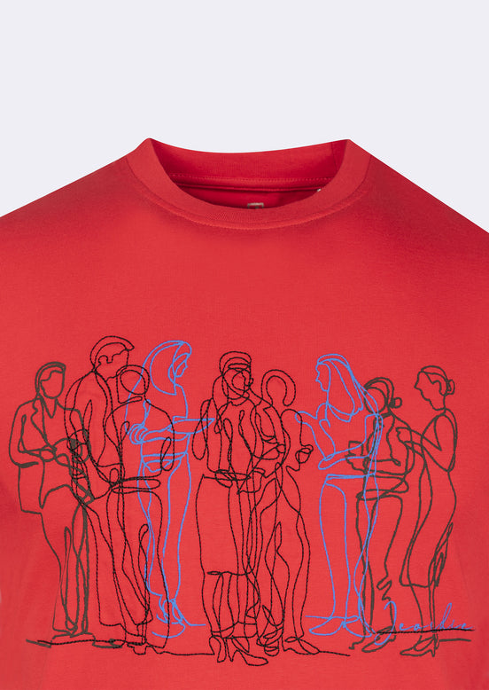 Red Crew Neck T-shirt