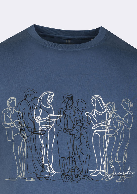 Indigo Crew Neck T-shirt