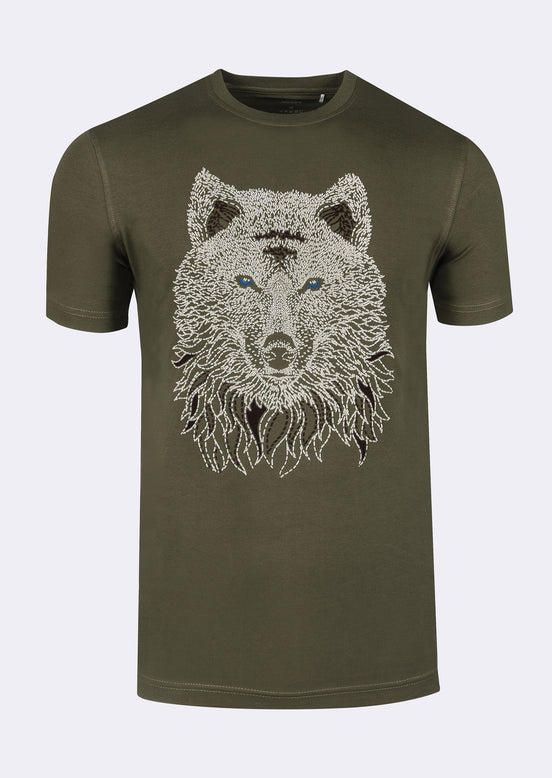 Khaki Crew Neck T-shirt