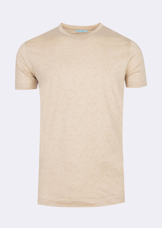 Beige Crew Neck T-shirt