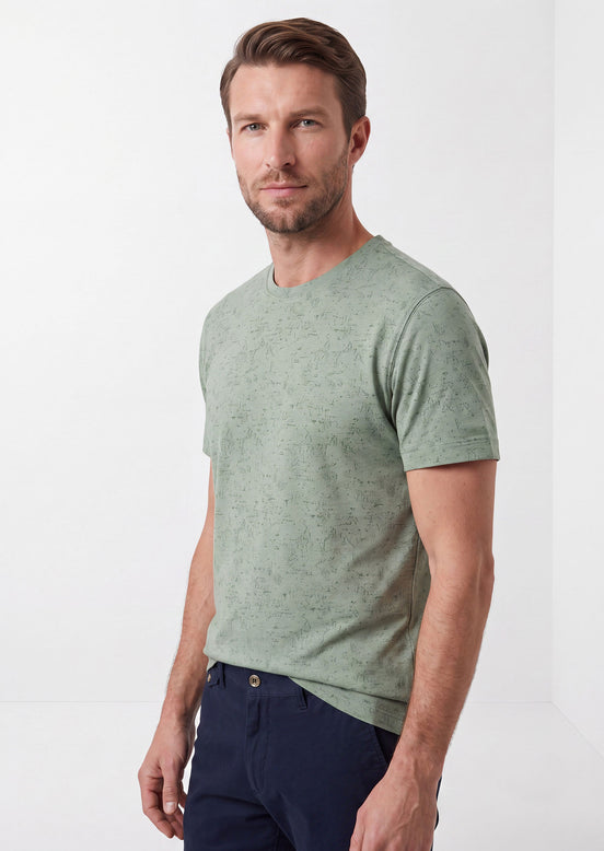 Khaki Crew Neck T-shirt