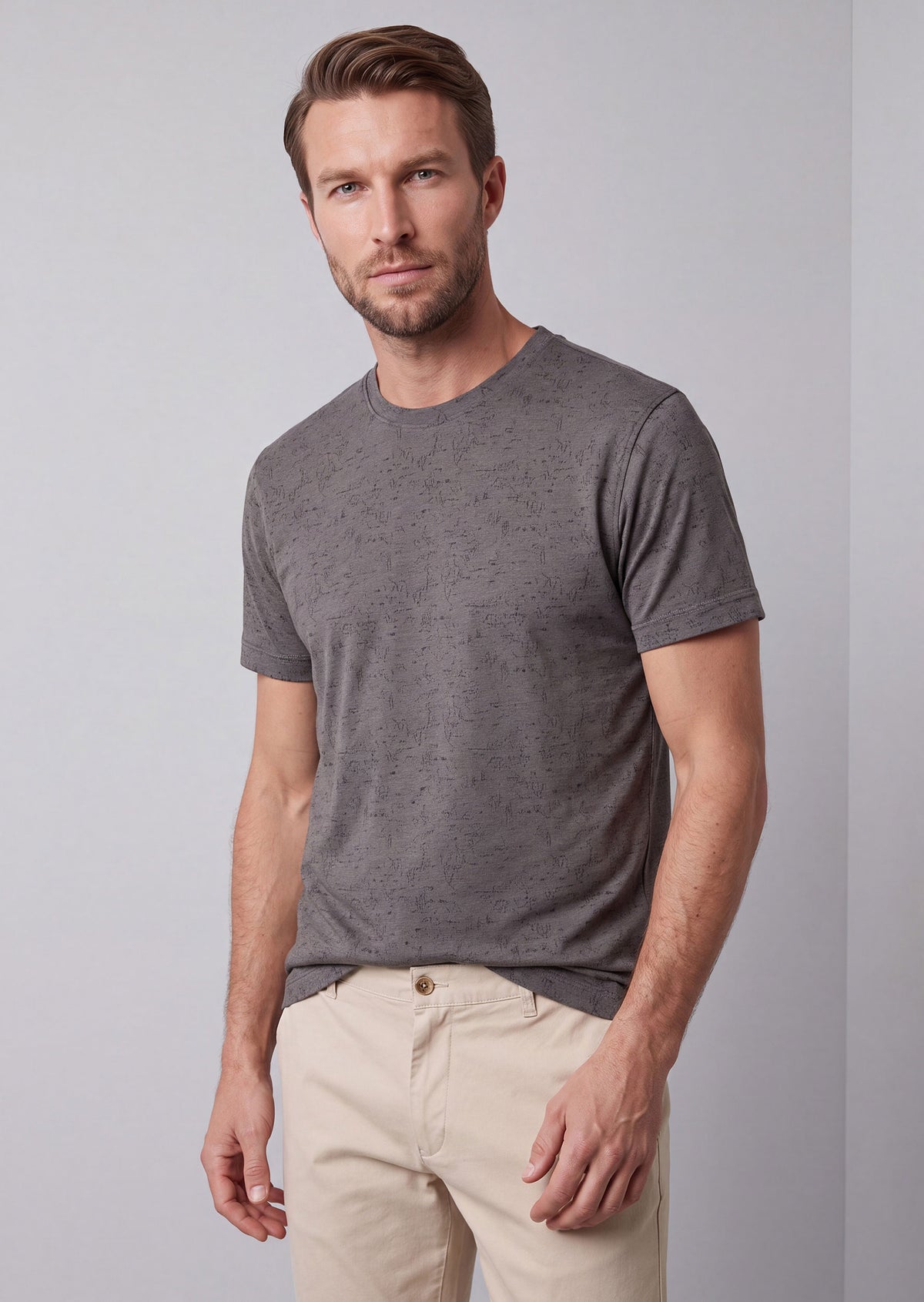 Grey Crew Neck T-shirt