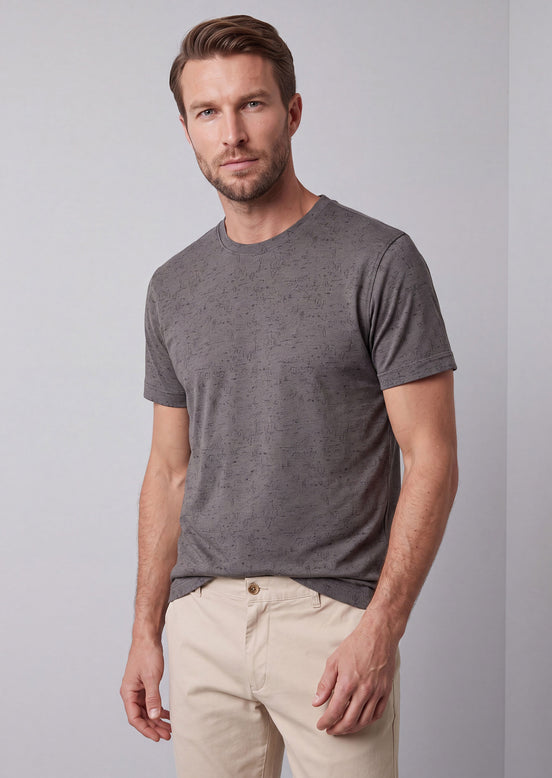 Grey Crew Neck T-shirt