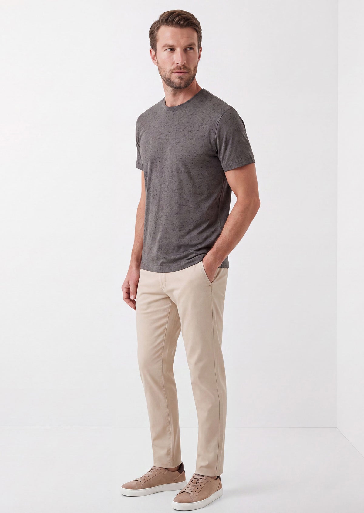Grey Crew Neck T-shirt