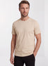 Beige Crew Neck T-shirt