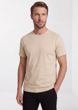 Beige Crew Neck T-shirt